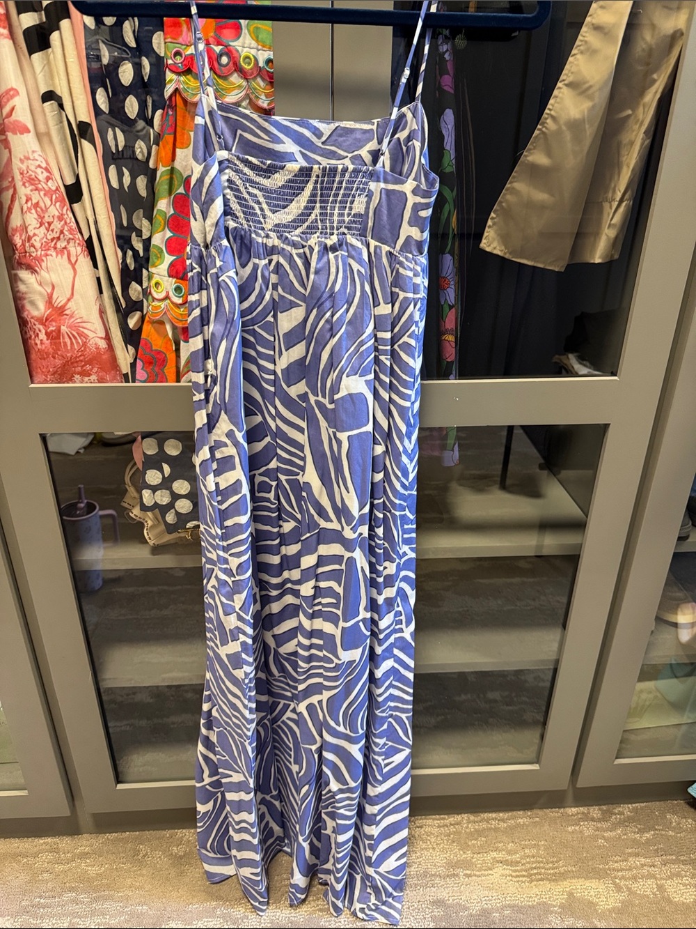 Rails Blue and White Zebra-Print Maxi Dress - Picture 5 of 5